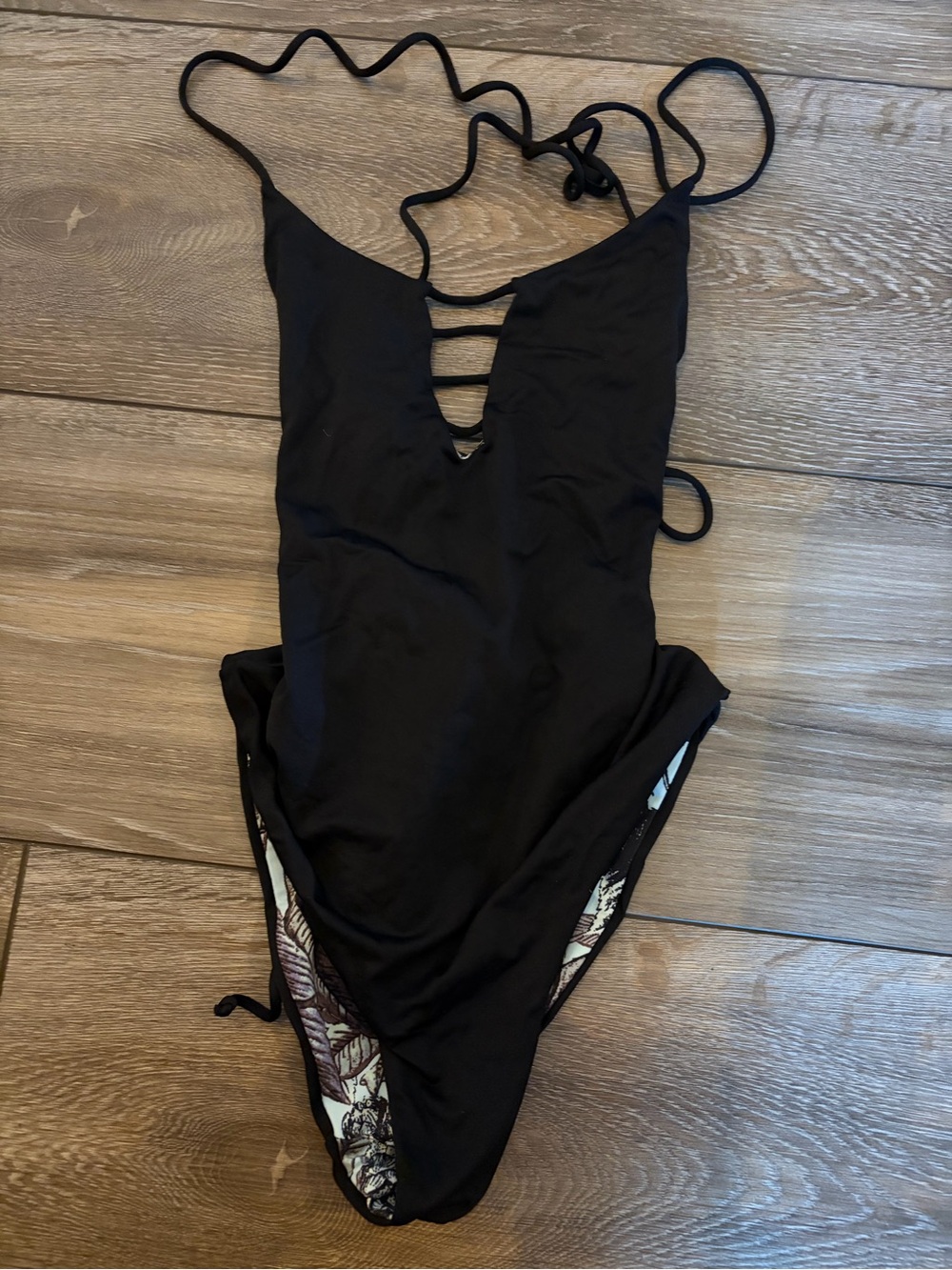 Women’s Reversible One-Piece Swimsuit with Strappy Back